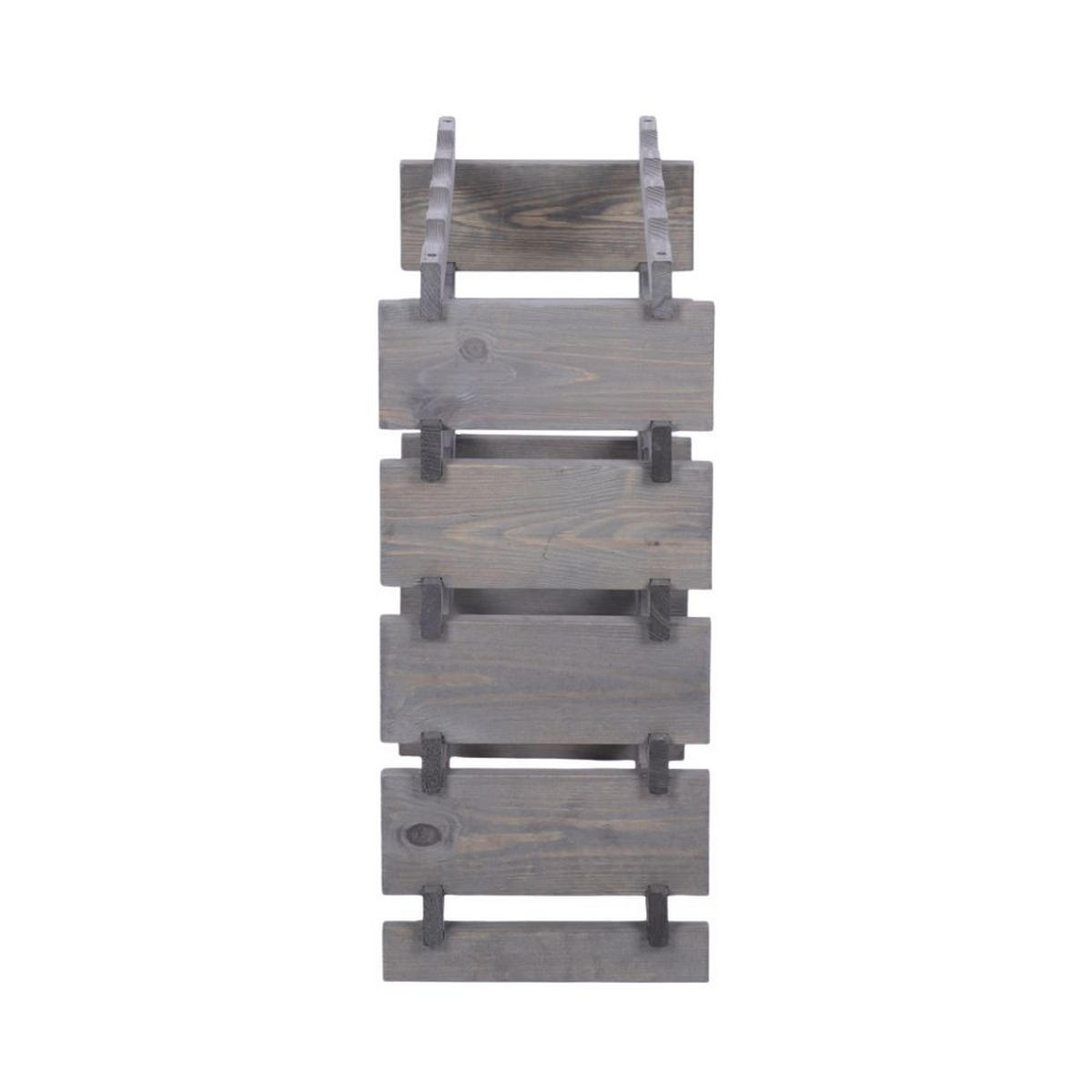 WEINREGAL VINOTECA FLEX PRO HxBxT 65x46x28cm 20 Flaschen auf 5 Ebenen Grau - Grau, Holz (46/65/28cm) - PROREGAL