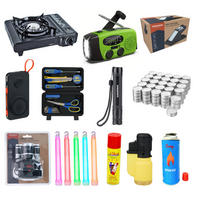 STROMAUSFALL Set Notfallausrüstung 138 Tlg Notfallrucksack Gefüllt Notlicht Notfalllampe Gaskocher Outdoor Camping Kochen Krisenvorsorge Prepper - Multicolor, Kunststoff/Metall (40/40/40cm) - JUNG