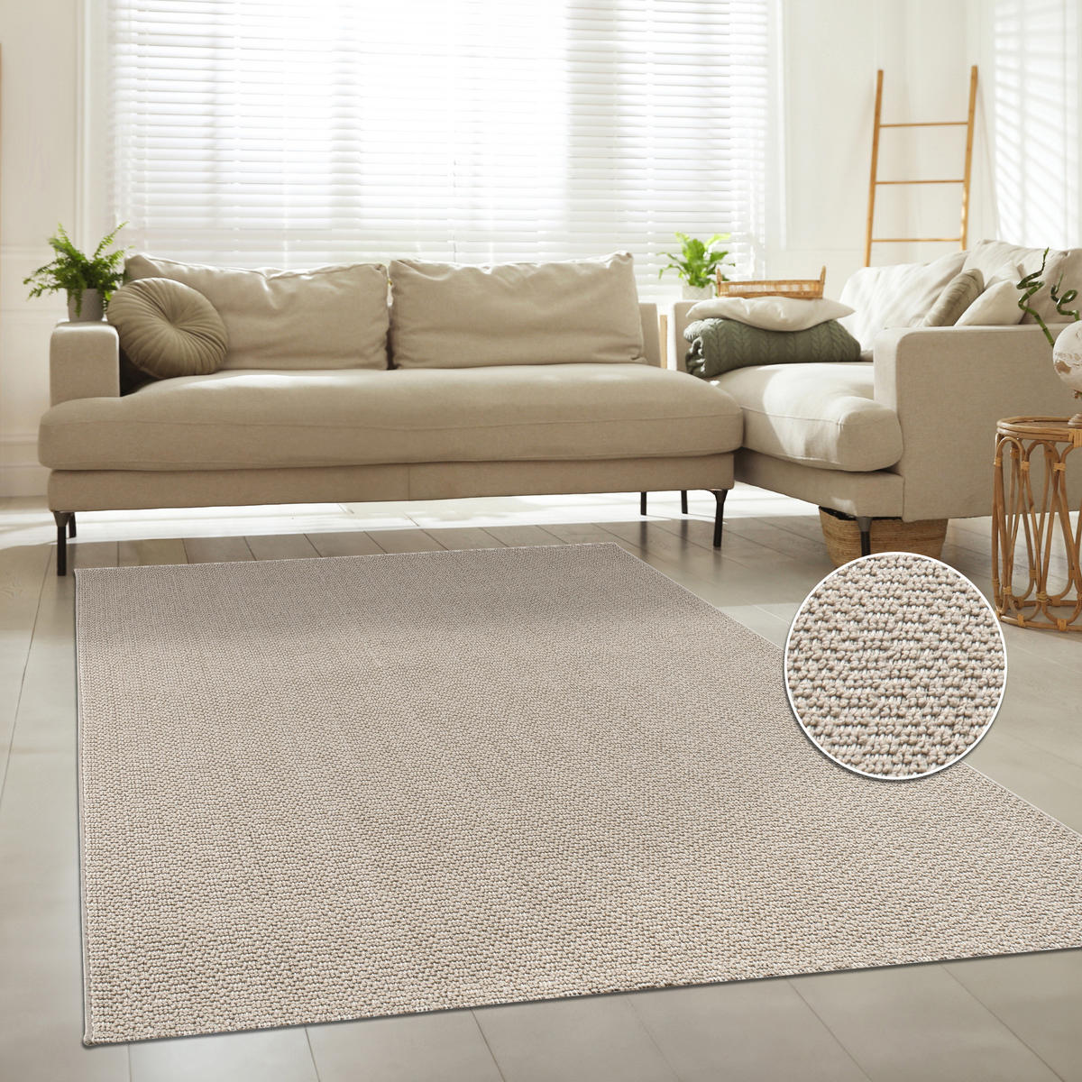 OUTDOORTEPPICH 160/220 cm Hamburg 431 - Creme, Textil (160/220cm) - Paco Home