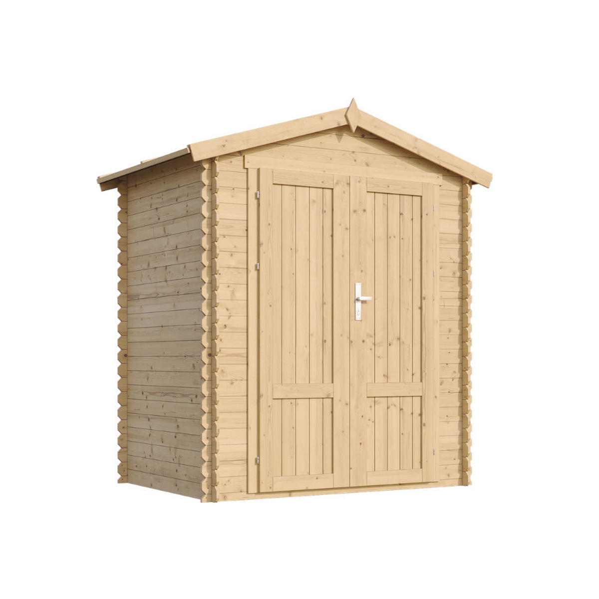 GARTENHAUS HOLZ M367F1 1,98 m² - Naturfarben, Holz (196/218/136cm) - Timbela