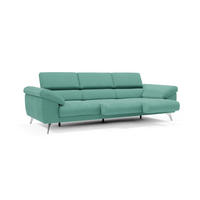 LINEARSOFA Donatello - Smaragdgrün, Metall (265/76/102cm) - Divani.store