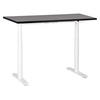 SCHREIBTISCH schwarzweiß 120/72 cm elektrisch höhenverstellbar Destin IV - Schwarz/Weiß, Holz (72/120/67cm) - Beliani