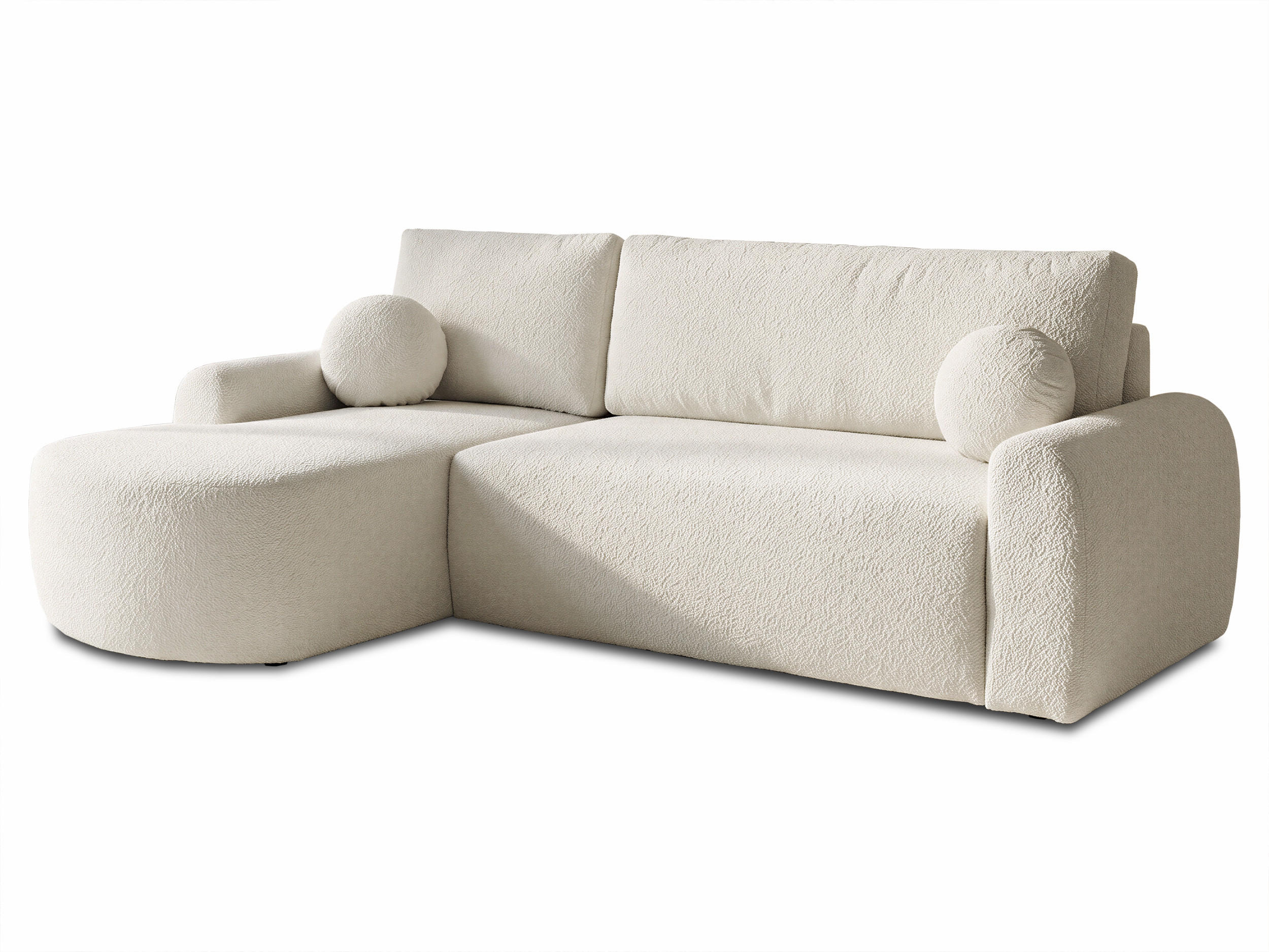 ECKSOFA Jazz, Seite: Links - Weiß, Holz/Textil (240/160cm) - Sofnet