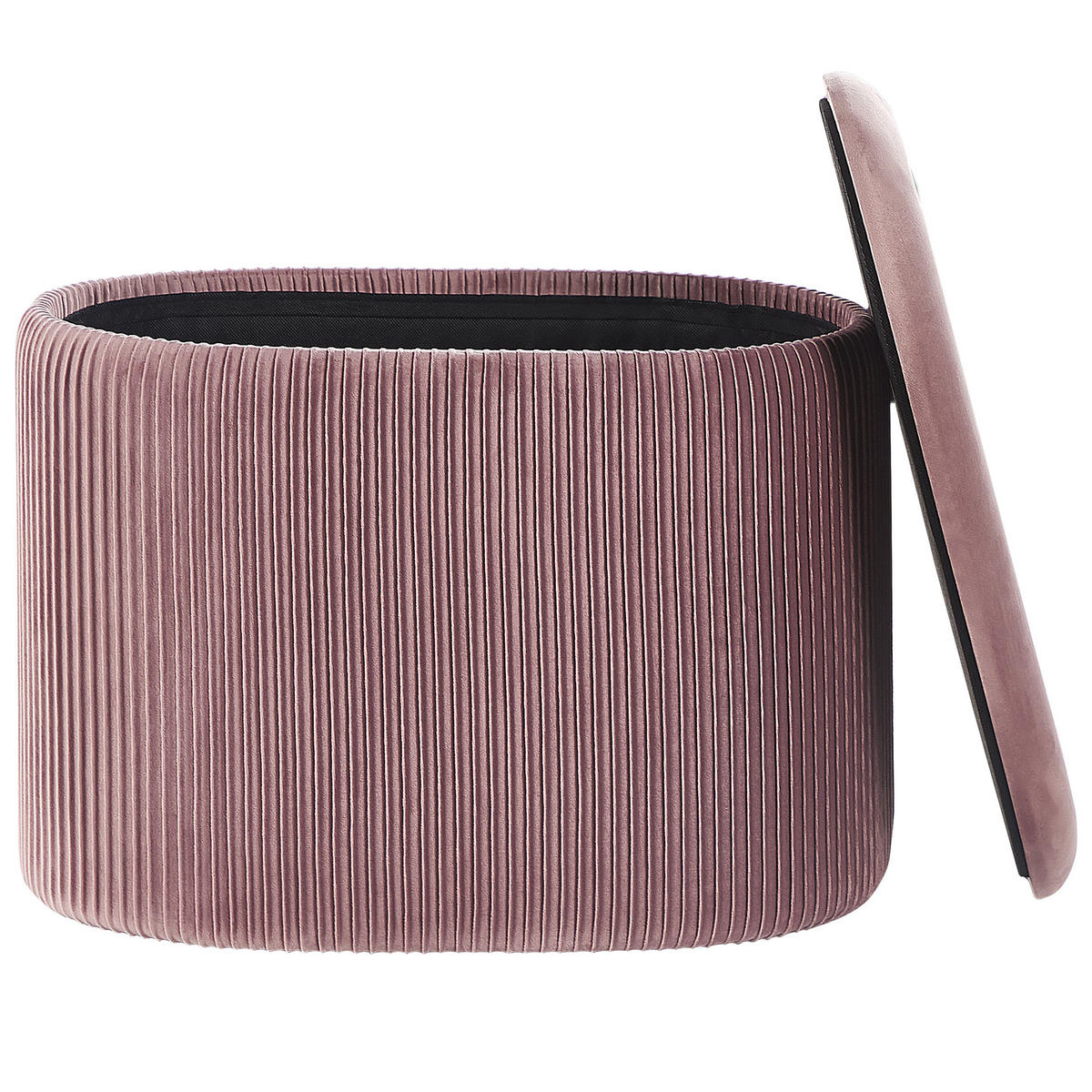 POUF Richland 35/55/41 cm - Pink, Textil (55/41/35cm) - Beliani