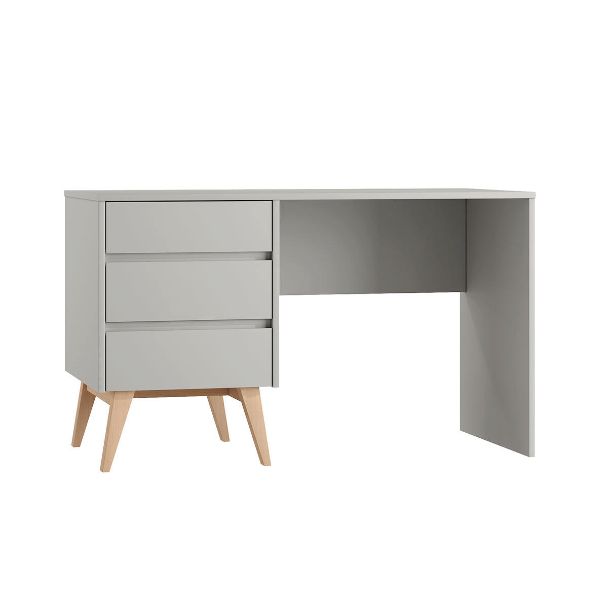 PISAĆI STOL Swing Sivo i drvo - siva, drvni materijal (62/125/75cm) - Petits-meubles