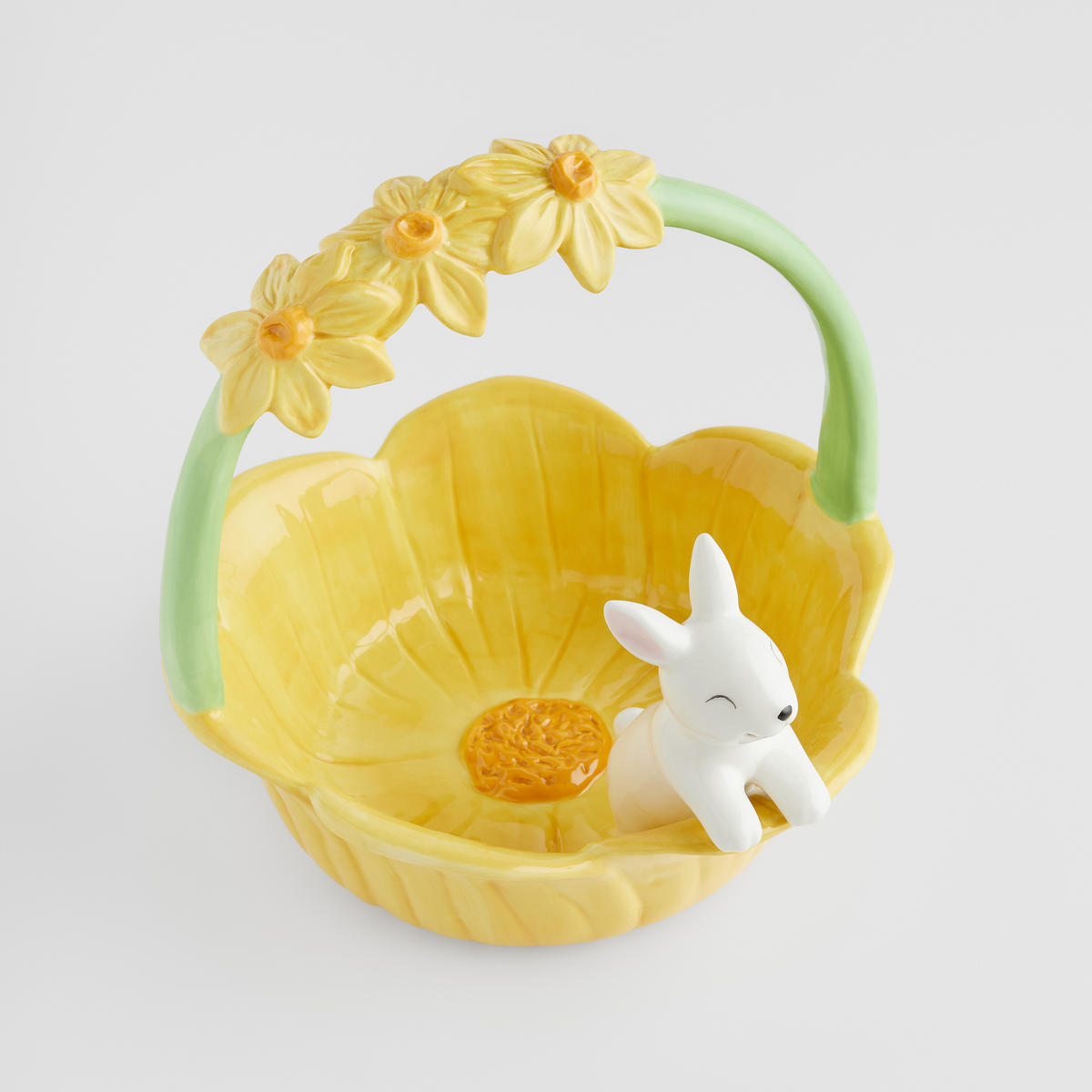 DEKORATIVE SCHALE Daffodeli - Gelb, Keramik (21/21cm) - home&you