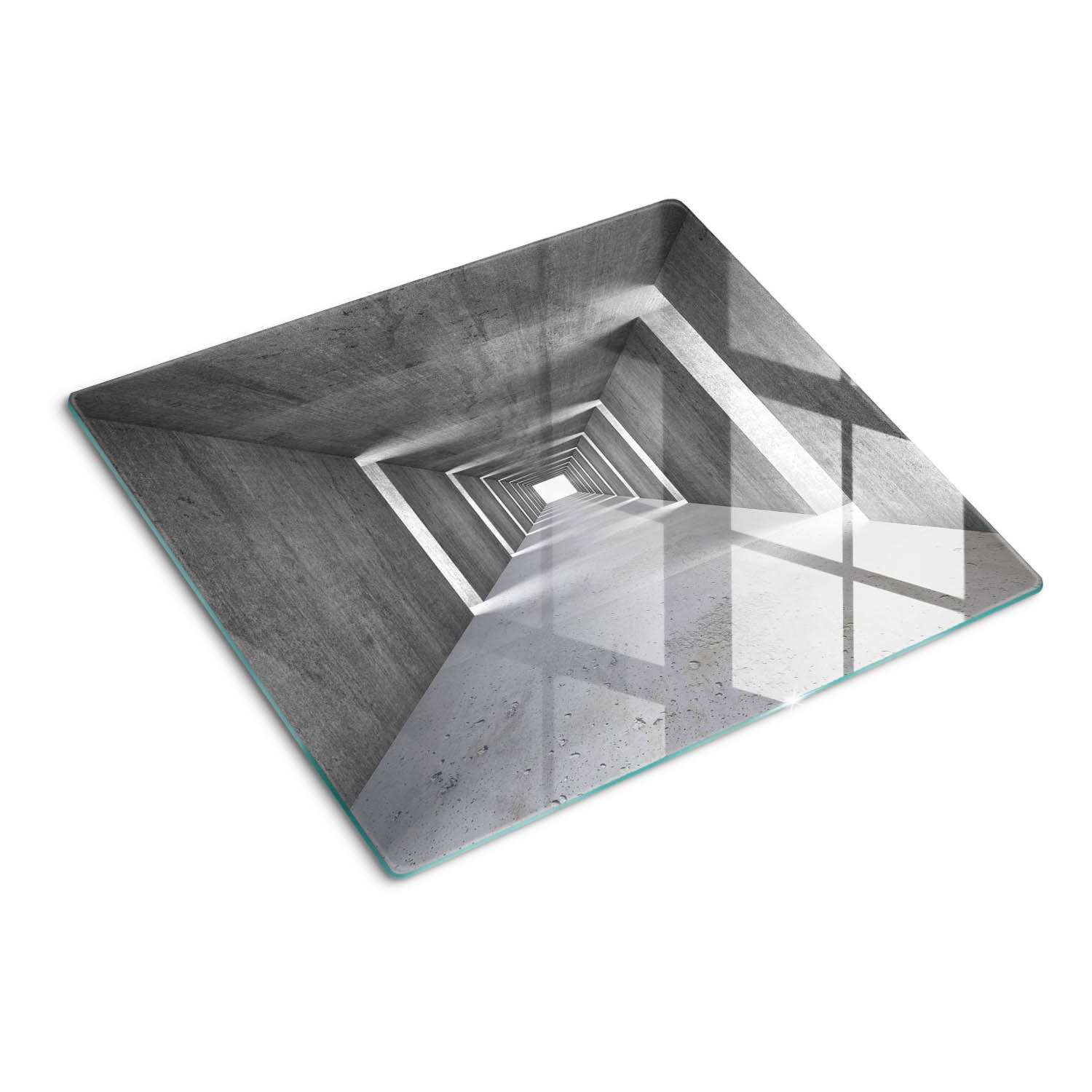 Tulup Glasplatte Grau 60x0.4x52 cm