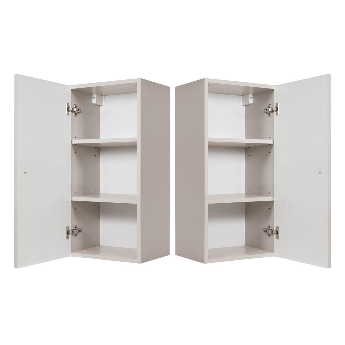 HÄNGESCHRANK BELLO geriffelt Kaschmir matt 35/68/27 cm - Kaschmir, Holzwerkstoff/Metall (35/68/27.2cm) - Rodan