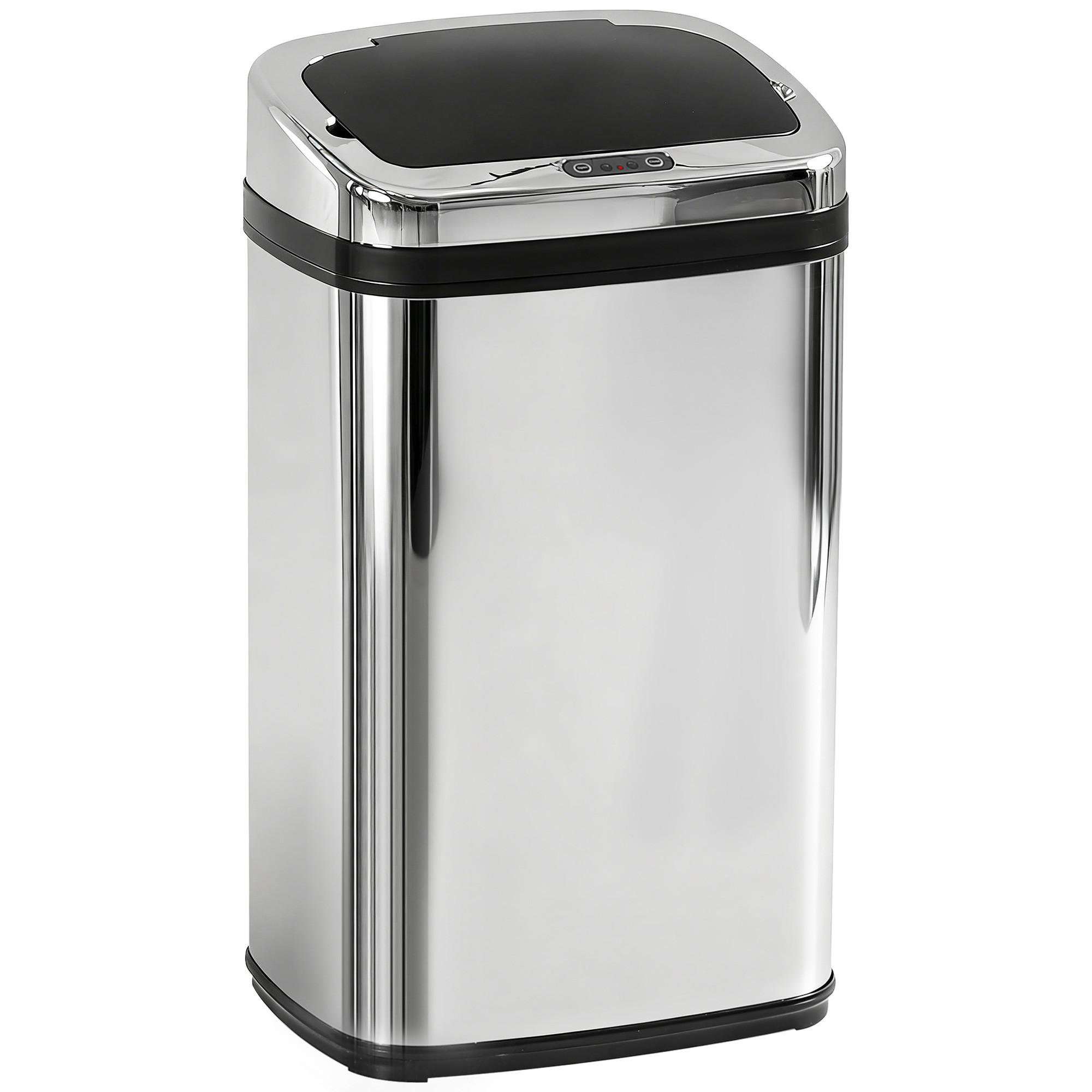 HOMCOM NEREZOVÝ automatický senzorový odpadkový koš, čtvercový, 30 l