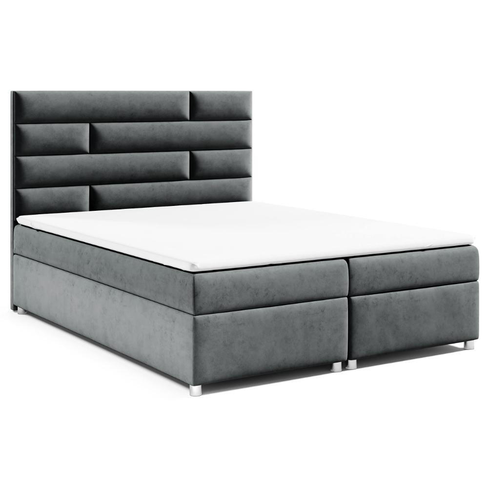 Best For Home Boxspringbett Graphit 200x200 cm
