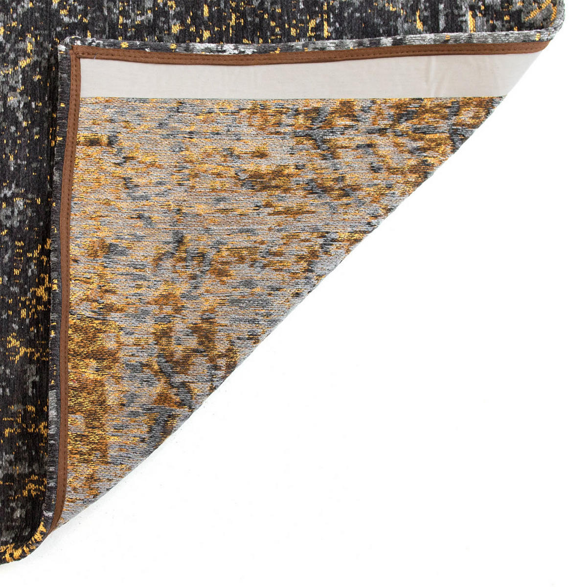 TEPPICH Broadway Glitter Mad Men 80/250 cm - Schwarz, Textil (80/250cm) - Louis De Poortere