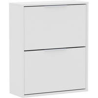 SCHUHSCHRANK Muno mit 2 Türen, weiß - Weiß, Holzwerkstoff (60/87.5/30cm) - Beautysofa