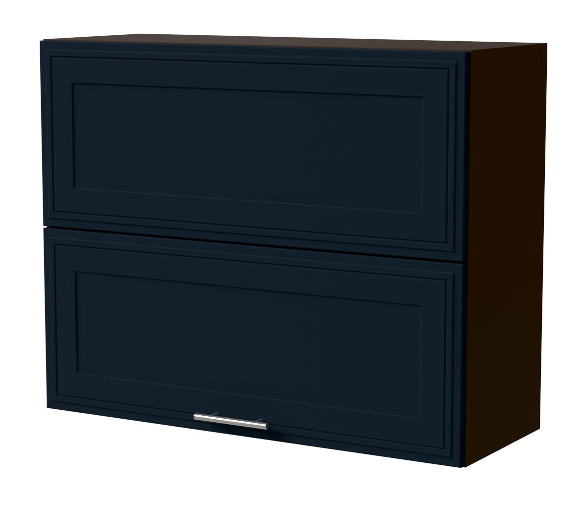 KLAPPHÄNGESCHRANK Salo W8B/90-AV Lava / Indigo Matt 90 / 32,5 / 72cm - Dunkelgrau/Dunkelblau, Holz/Holzwerkstoff (90/72/32.5cm) - Feldmann-Wohnen