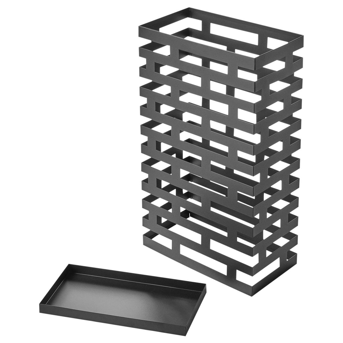 SUPORT PENTRU UMBRELĂ metal negru Kamsar - negru, metal (38/62/19cm) - Beliani