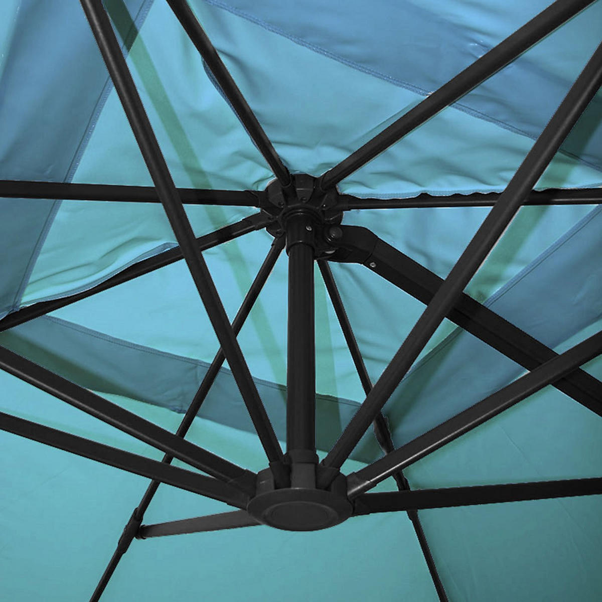 AMPELSCHIRM Türkis 300/400 cm - Türkis, Textil (400/300cm) - MCW