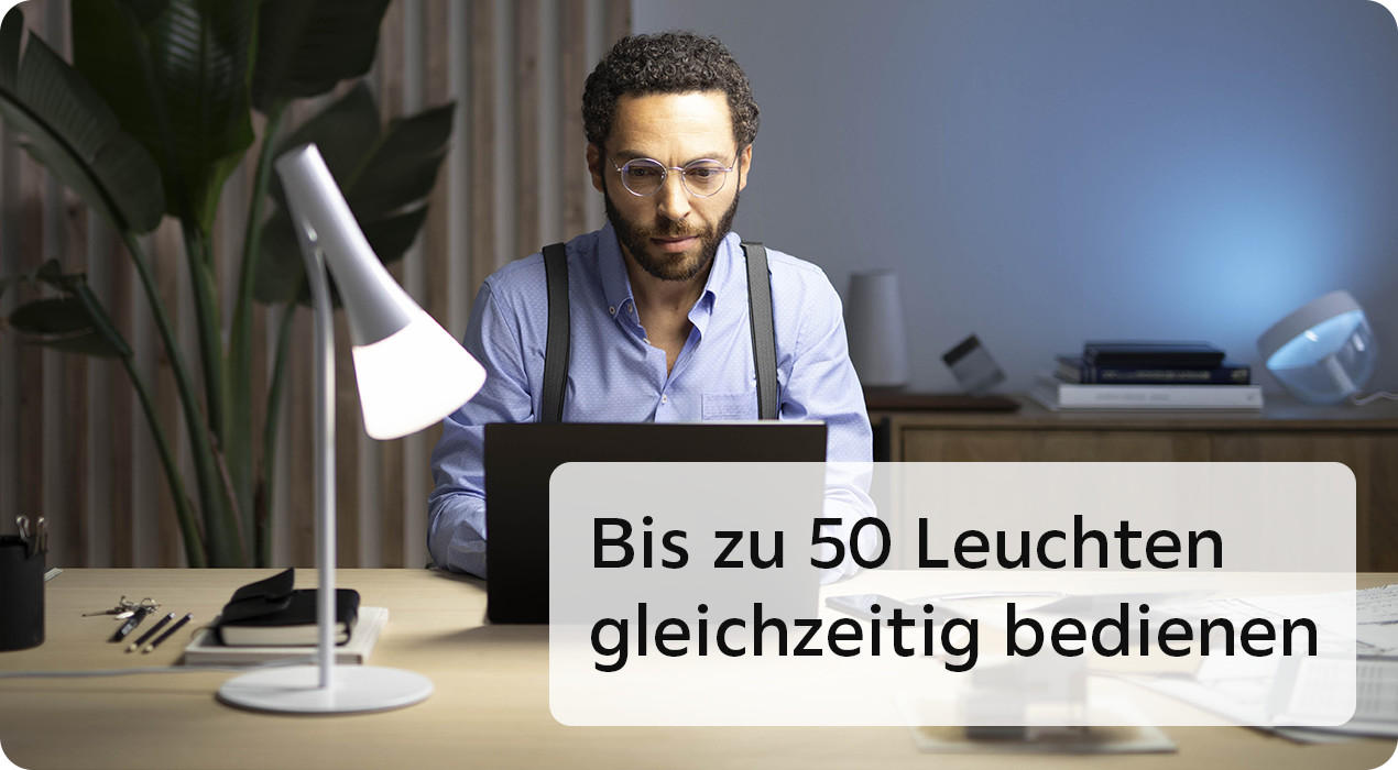 Bis zu 50 Leuchten gleichzeitig bedienen