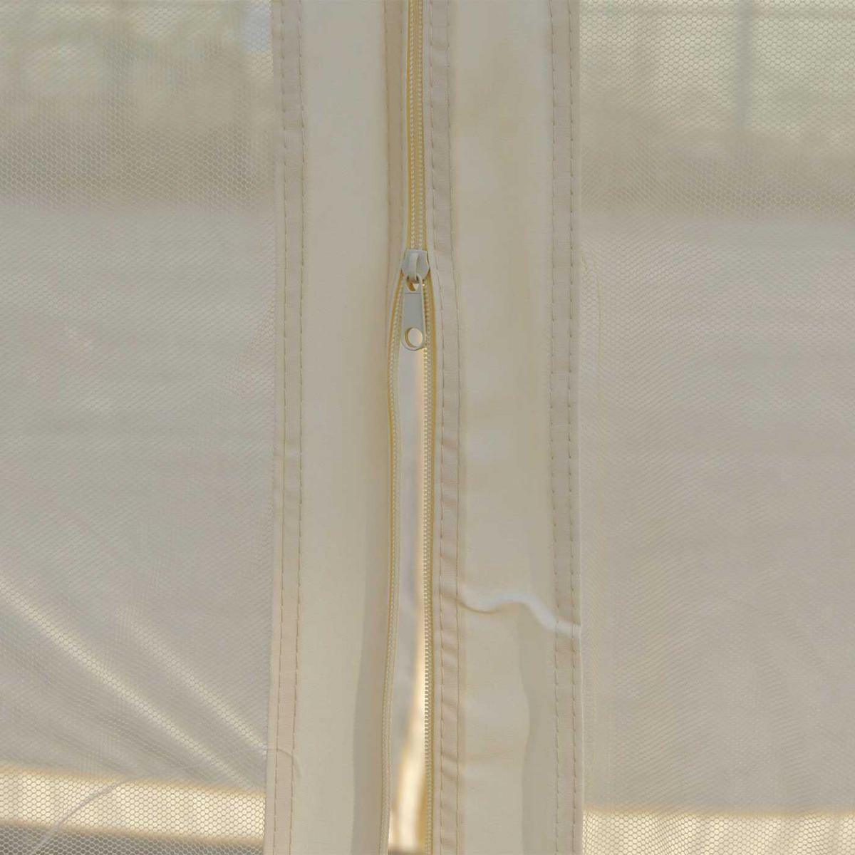 PERGOLA CALPE I Cremeweiß - Weiß, Metall (394/273/294cm) - MCW