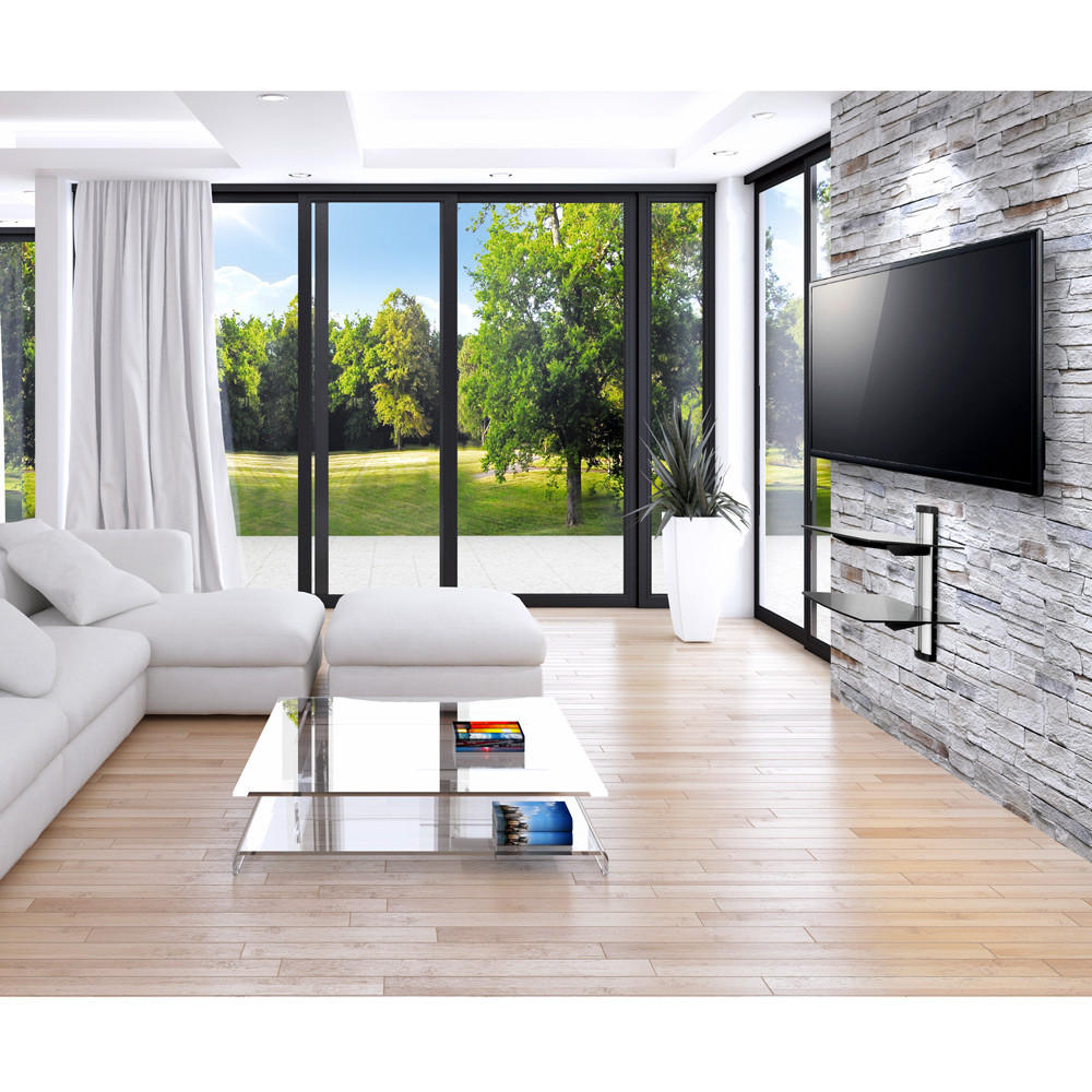 WANDREGAL ,44 x 42 x 34 cm,schwarz - Schwarz, Metall (34/44/42cm) - tectake