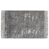 KURZFLOR-TEPPICH Hanli 200/140 cm - Grau, Naturmaterialen (140/200cm) - Beliani