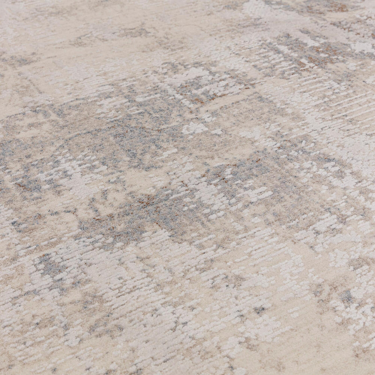 TEPPICH Velours abstrakt flauschig pflegeleicht Naturtöne SIENA-Arbia, Beige 160x240 cm - Beige, Textil (160/240cm) - KADIMA DESIGN