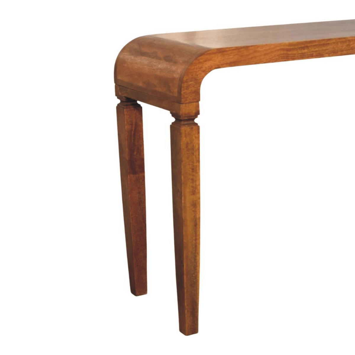 KONSOLENTISCH mit Amber-Eichen-Finish, eckige Beine, braun - Braun, Holz (35/120/78cm) - Artisan Furniture