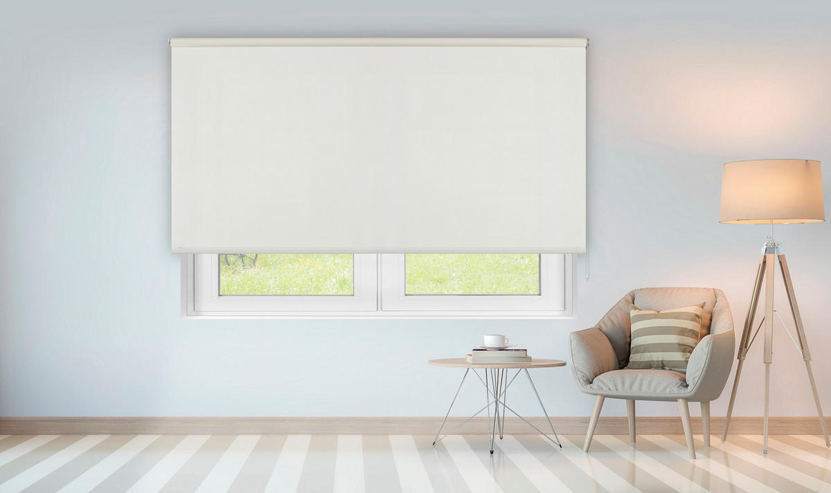 SEITENZUGROLLO lichtdurchlässig Chela - Weiß, Textil (220/250/250cm) - VIEWTEX