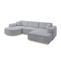 WOHNLANDSCHAFT ARRIO-U1 303x171x83 cm Titanfarben - Titanfarben, Holzwerkstoff/Textil (303/83/171cm) - ALTDECOR