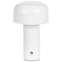 LED-TISCHLEUCHTE Weiß Besos - Weiß, Metall (12/12/21cm) - Beliani
