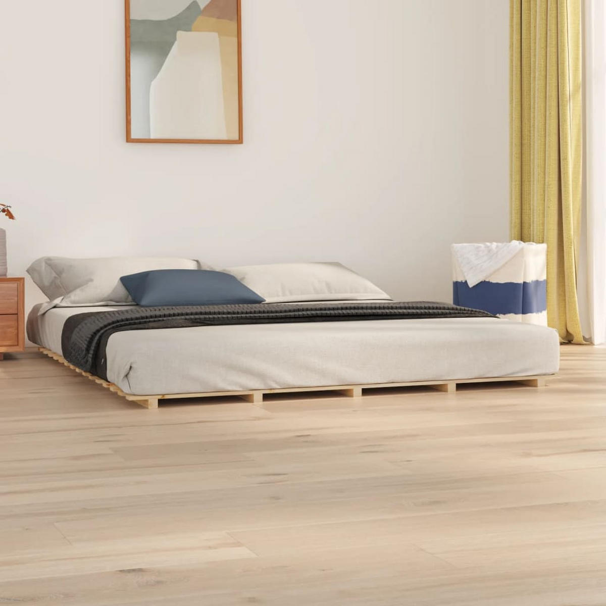 MASSIVHOLZBETT 160/200 Cm Kiefer - Braun, Holz (160/200cm) - vidaXL