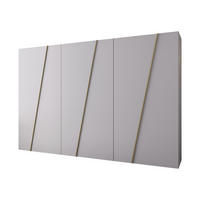 DREHTÜRENSCHRANK Zen 300 cm - Goldfarben/Schwarz, Holzwerkstoff/Kunststoff (300/202/50cm) - MIRJAN24