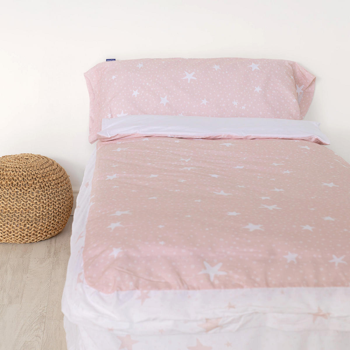 KINDER schlafsack Little star Rosa 90x200 cm Ohne füllung - Pink, Textil (90/200cm) - Happy Friday
