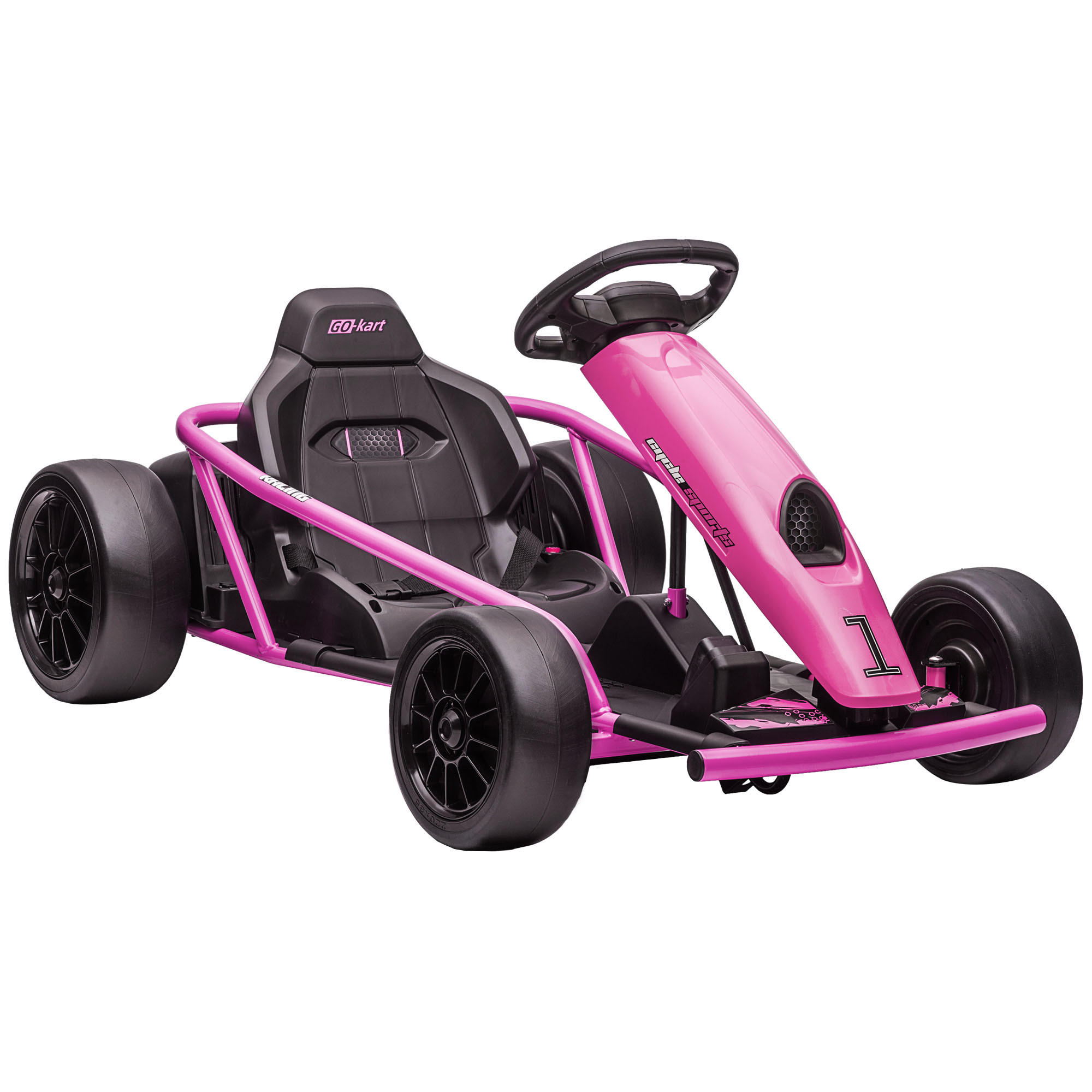 Homcom Elektro-Go-Kart Rosa 77x54x115 cm