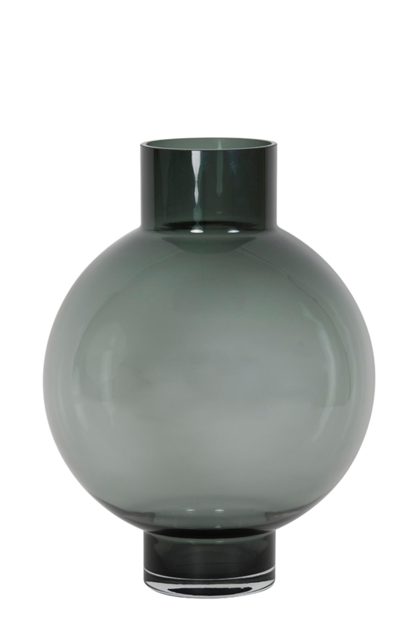 VASE Keisha Grau Ø34,5/46 cm - Grau, Glas (34.5/46cm) - Light & Living