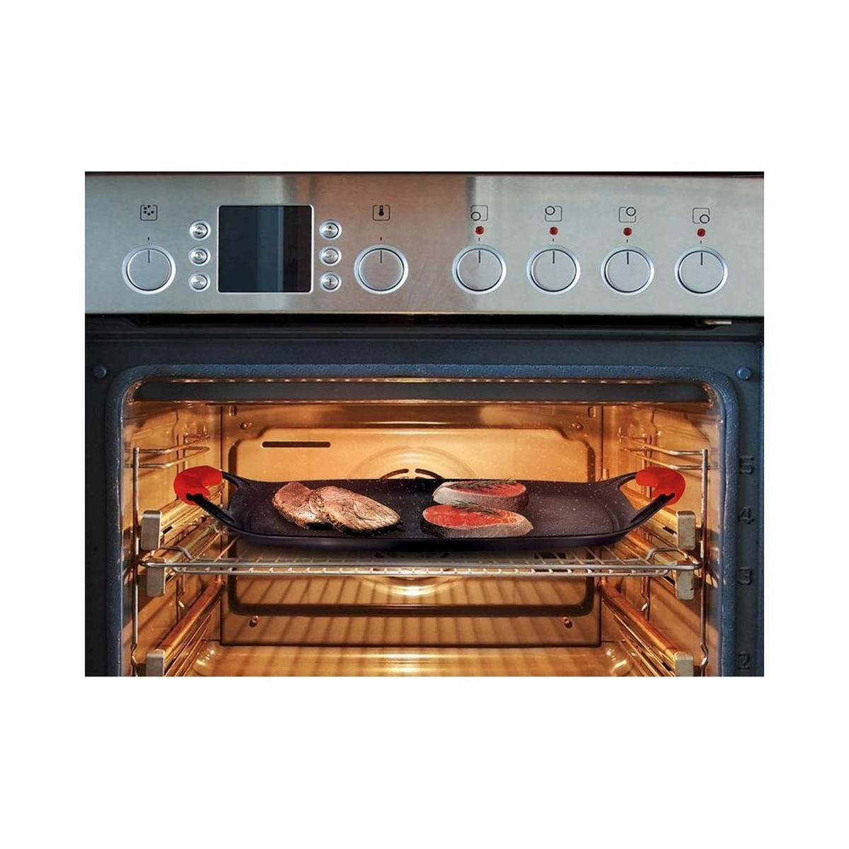 PFANNENSET Rot 23/36/5 cm BH1668 - Rot, Kunststoff - Berlinger Haus