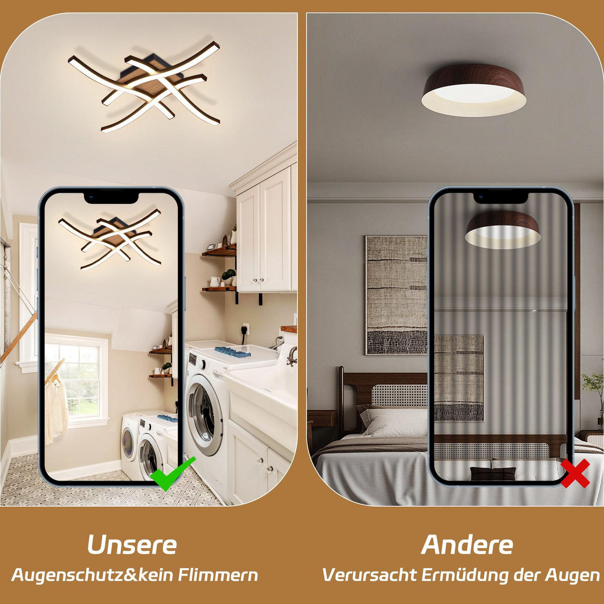 LED-DECKENLEUCHTE Plauen 42.5/42.5/7.3 cm - Schwarz, Metall (42.5/42.5/7.3cm) - Nettlife