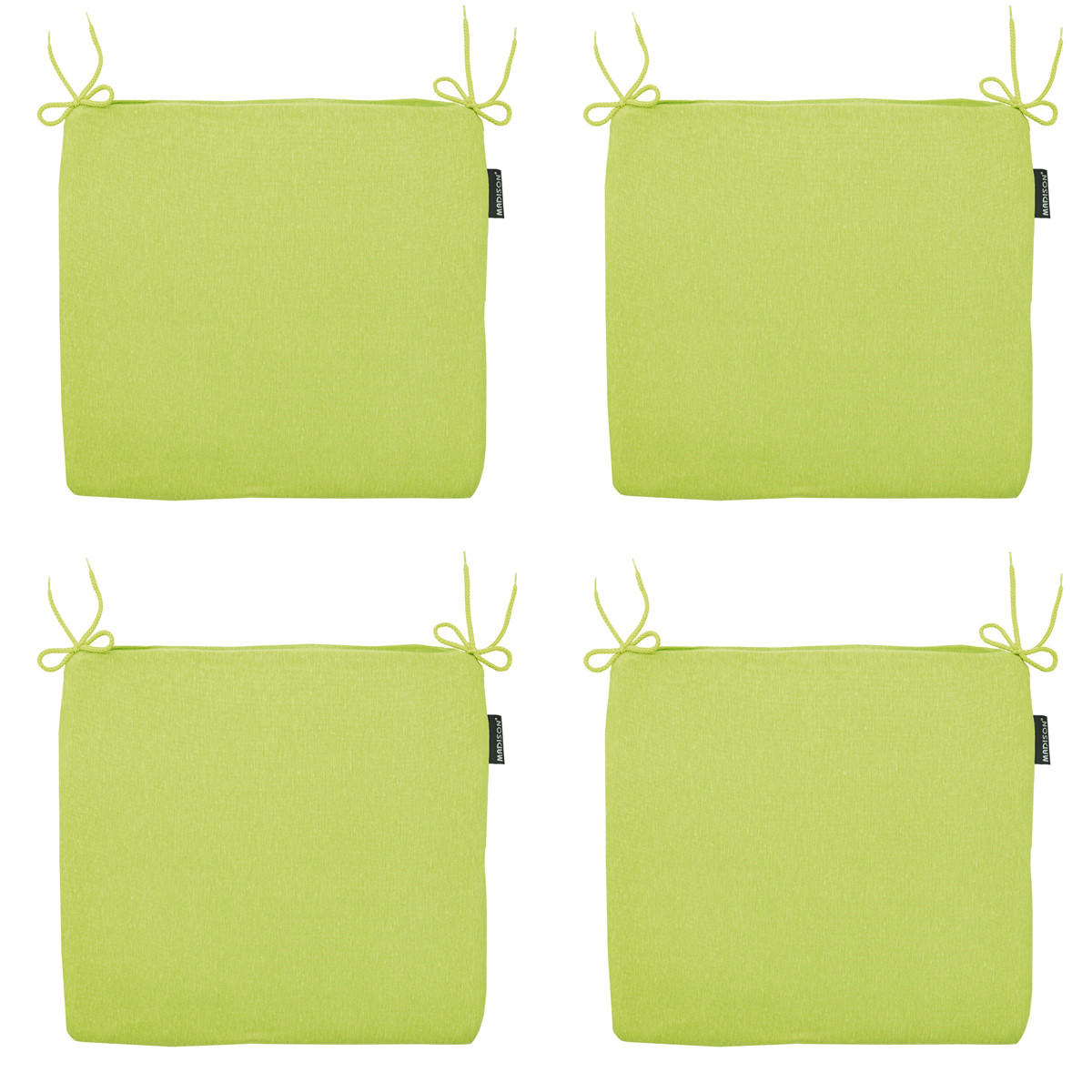 SITZKISSEN Panama 40/40 cm 4er-Set - Limette, Textil (40/4/40cm) - Madison