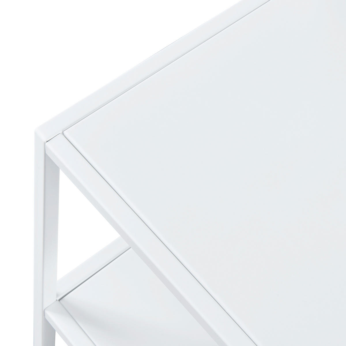 BEISTELLTISCH Kumlinge - Weiß, Metall (50/60/60cm) - [en.casa]