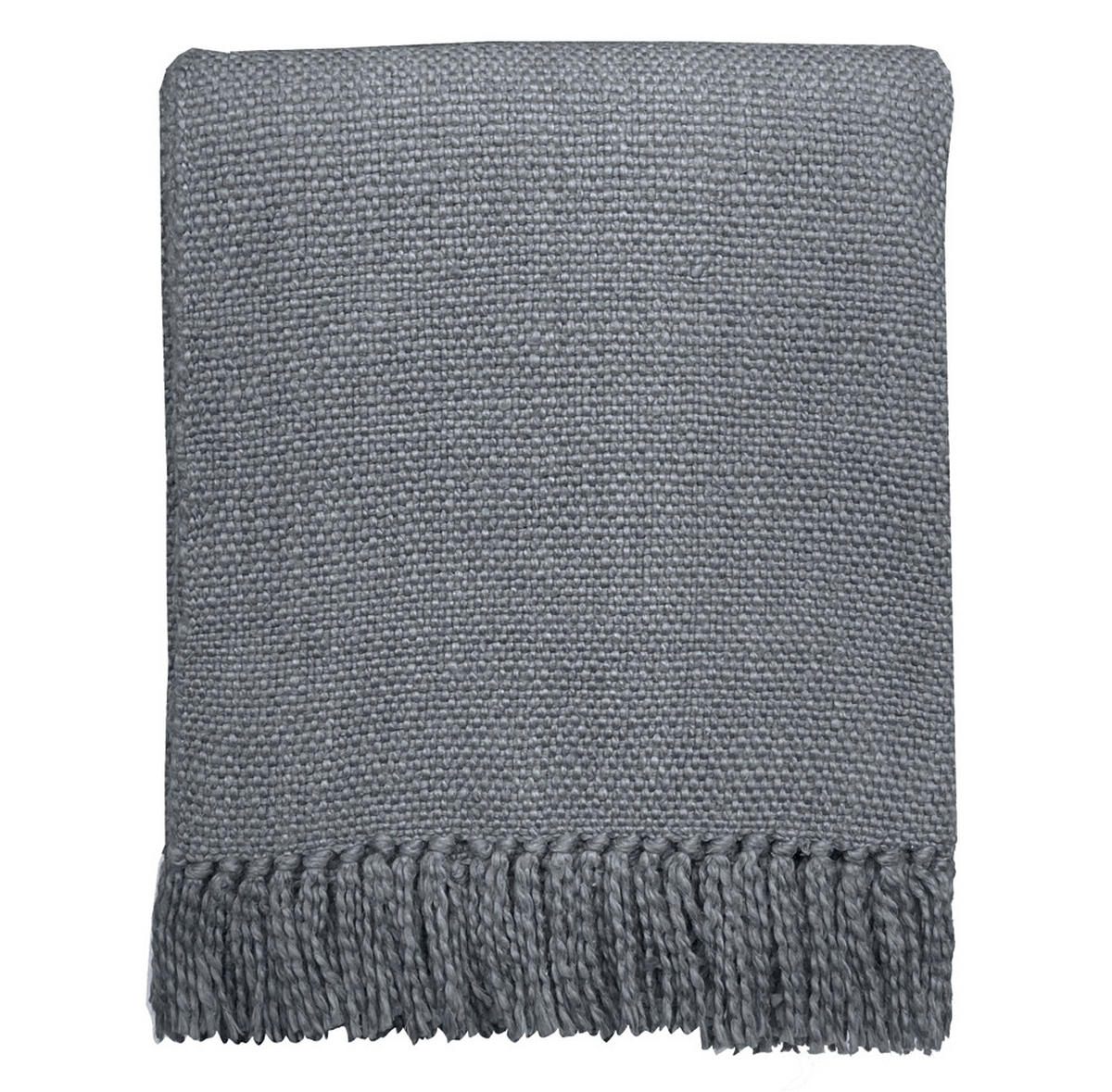 BAUMWOLLDECKE Achatgrau - Grau, Textil (127/152cm) - Malagoon