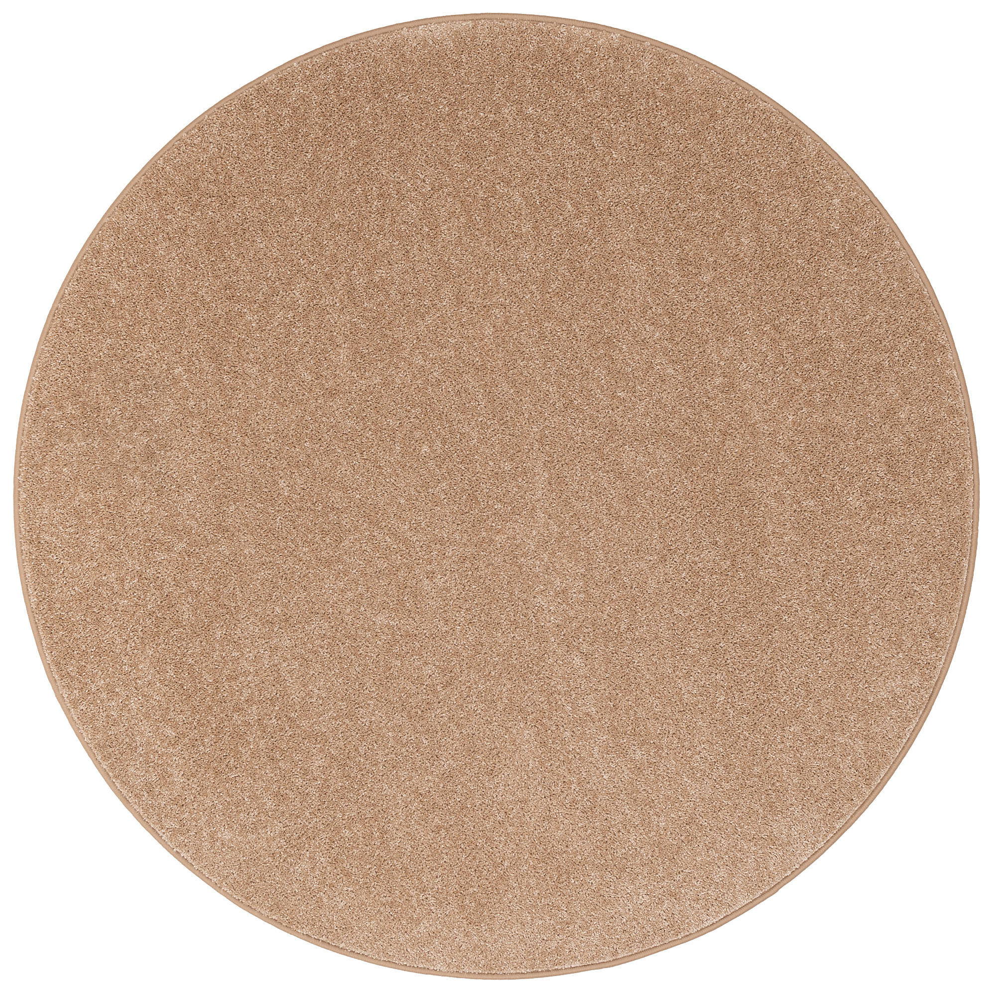 HOCHFLOR VELOURS TEPPICH COTTAGE RUND - Naturfarben, Textil (100/100cm) - Snapstyle