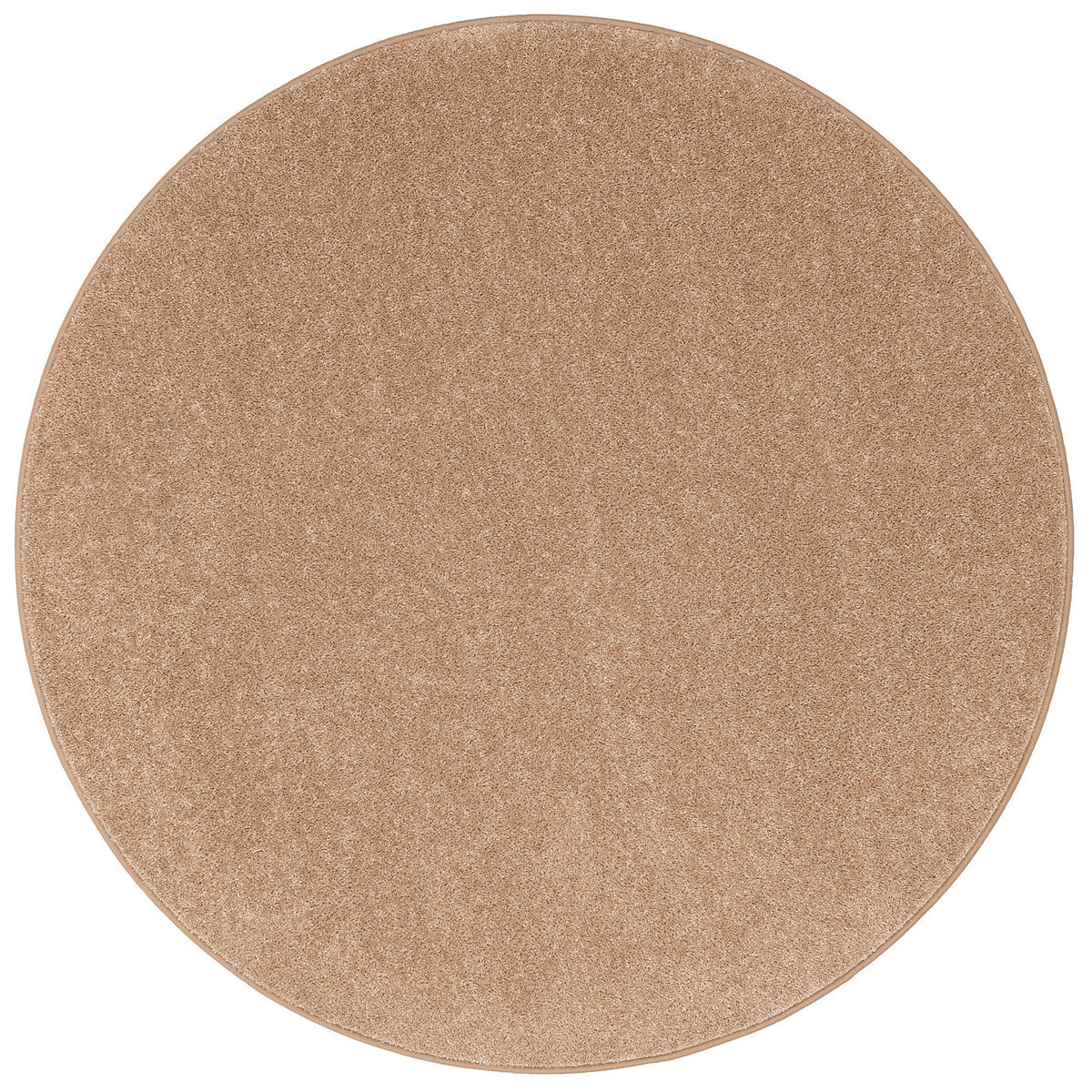 HOCHFLOR VELOURS TEPPICH COTTAGE RUND - Naturfarben, Textil (133/133cm) - Snapstyle