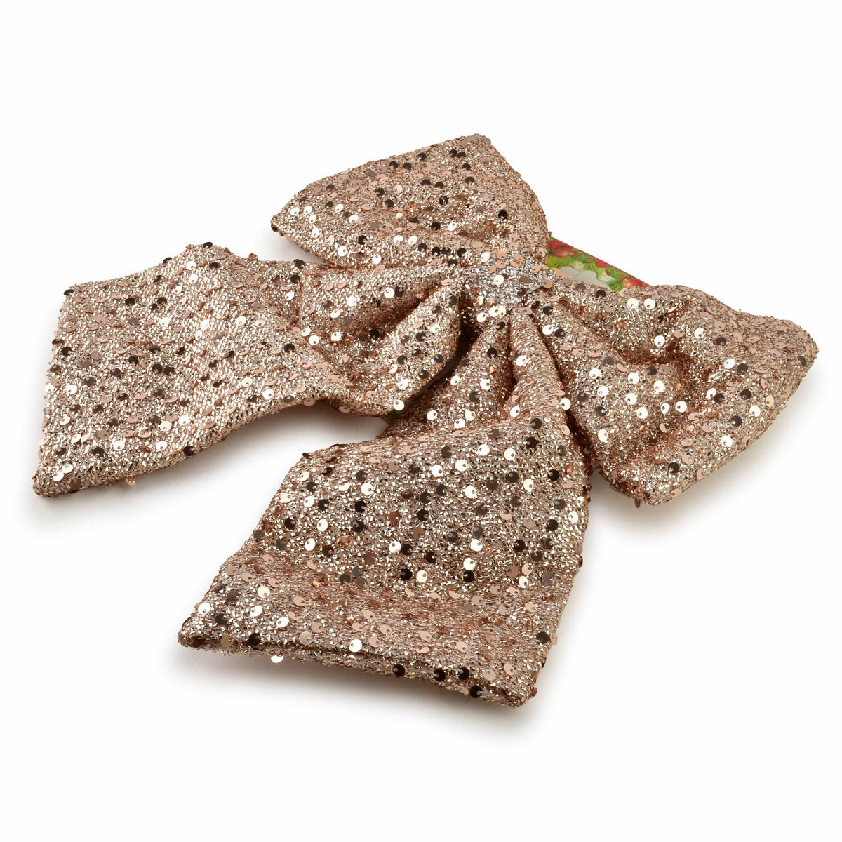 WEIHNACHTSSCHLEIFE Santa Lila Champagnergold - Champagner/Goldfarben, Textil (34/2/29cm) - Mondex