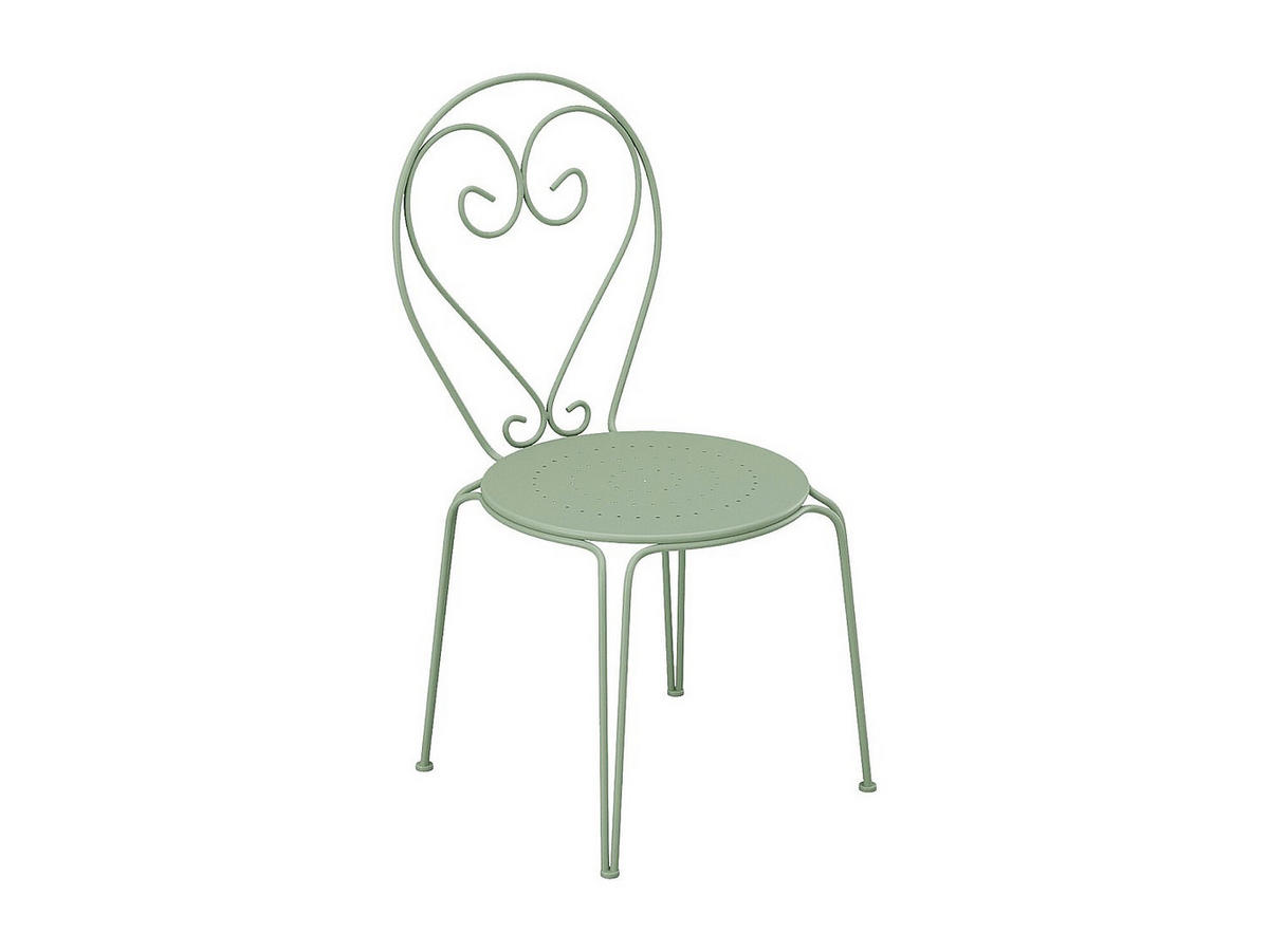 GARTENESSGRUPPE im Set - 4 -Sitzer - Metall - mandelgrün - GUERMANTES - Grün, Metall - Vente-Unique