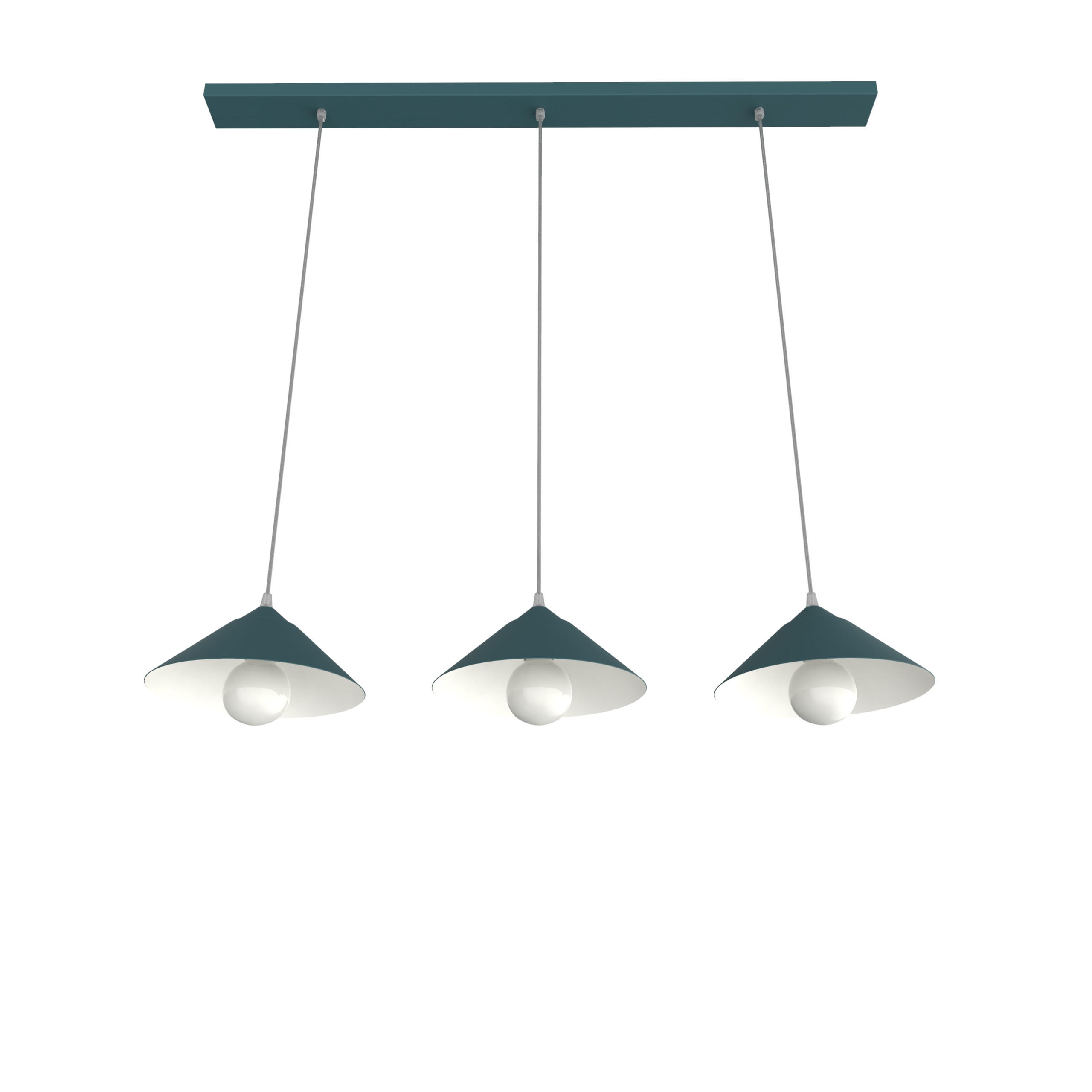 HÄNGELEUCHTE - Blau, Metall (25/100/120cm) - Lumicom