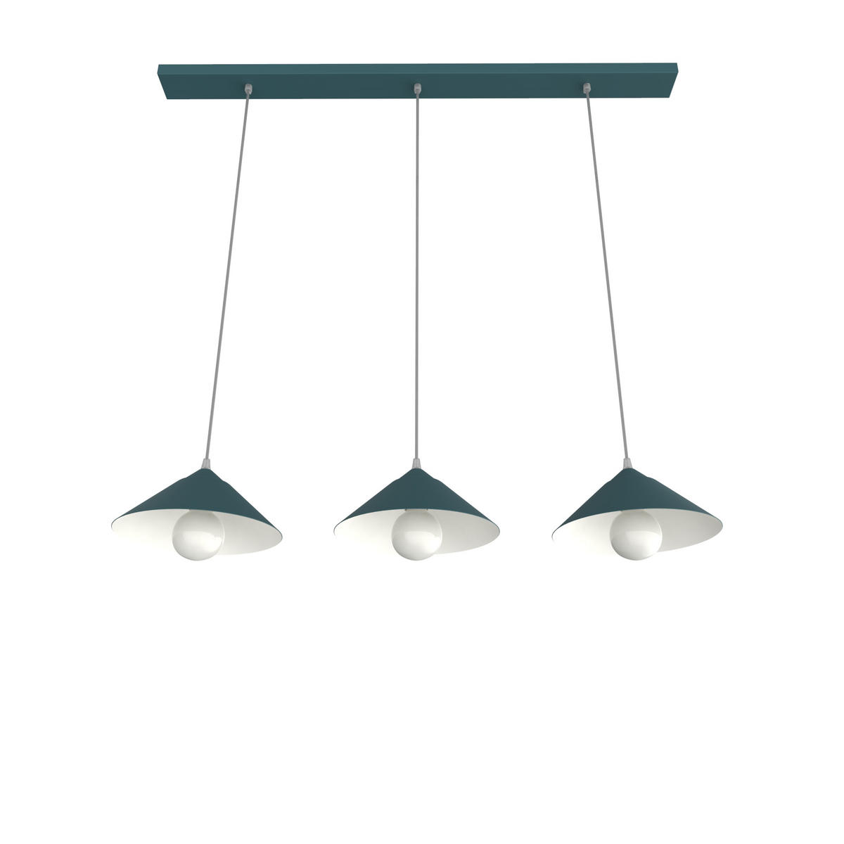 HÄNGELEUCHTE - Blau, Metall (25/100/120cm) - Lumicom