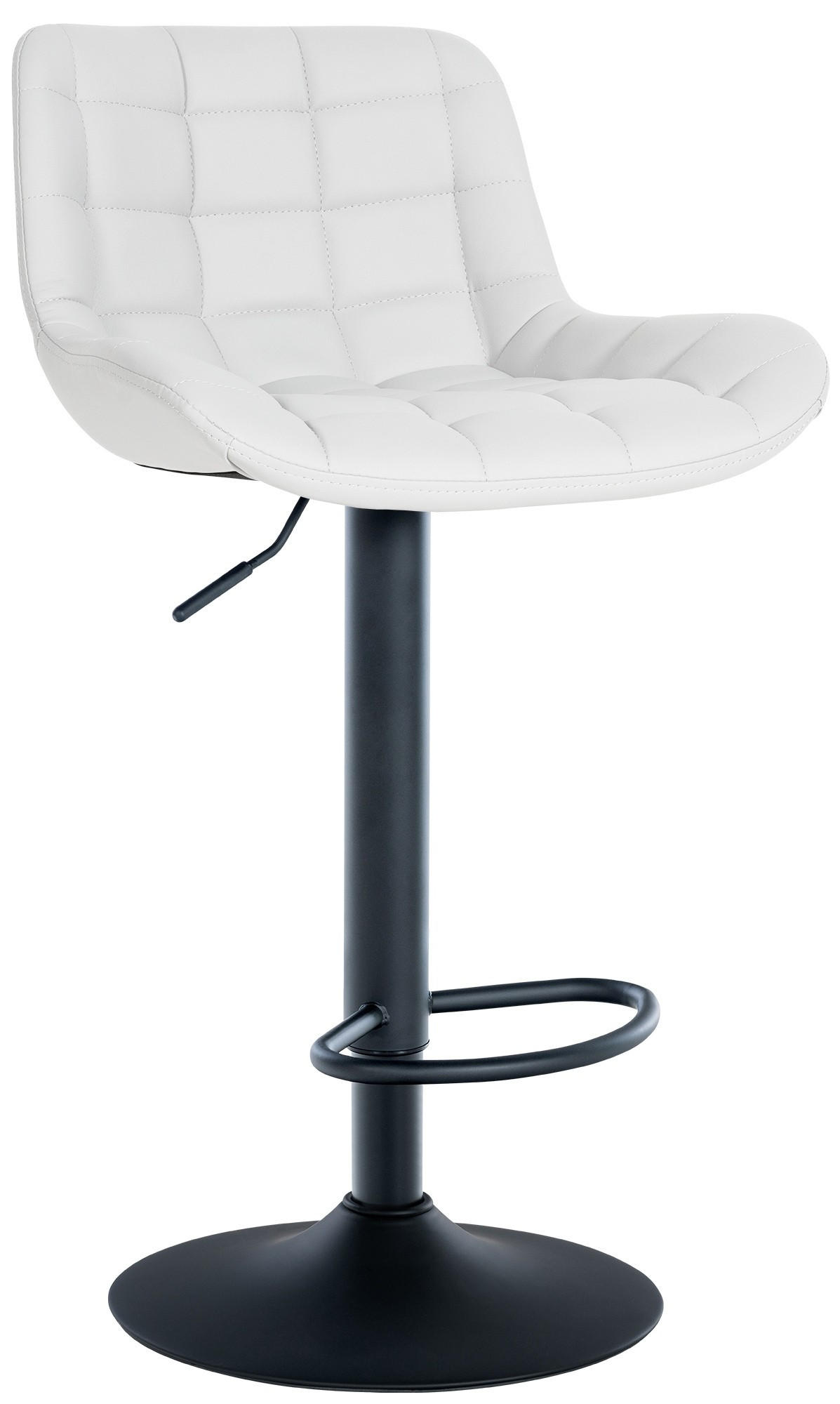BARHOCKER Tover 81-105x48x54 cm weiß - Weiß, Metall (48/81/54cm) - furnicato