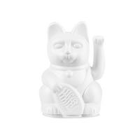 WINKEKATZE Lucky Cat Mini Maneki Neko, Kunststoff, White, 9.8 cm - Weiß, Kunststoff (5.2/9.8/6.7cm) - Donkey Products