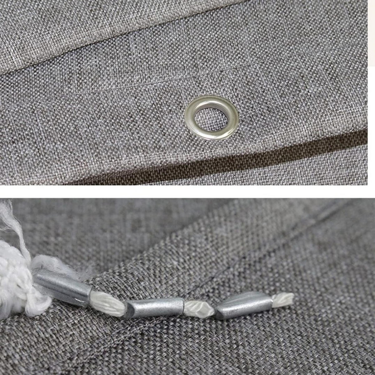 DUSCHVORHANG Polyester 100/180 cm Wasserabweisend Knitterfrei - Grau, Kunststoff (100/180cm) - MCBOSON