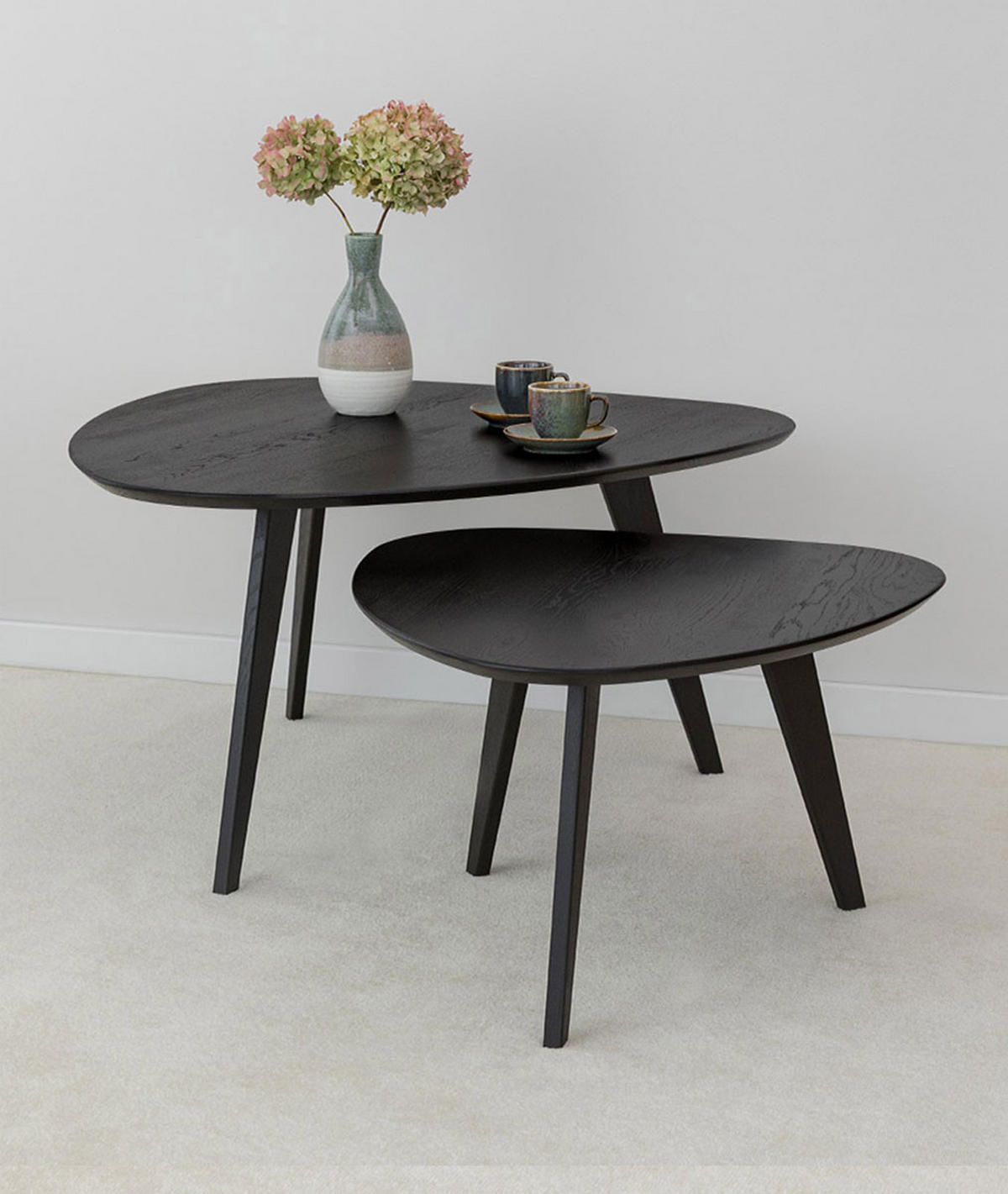 COUCHTISCH Orbetello Schwarz 96 / 95 / 50cm - Schwarz, Holz (95/96/50cm) - Feldmann-Wohnen