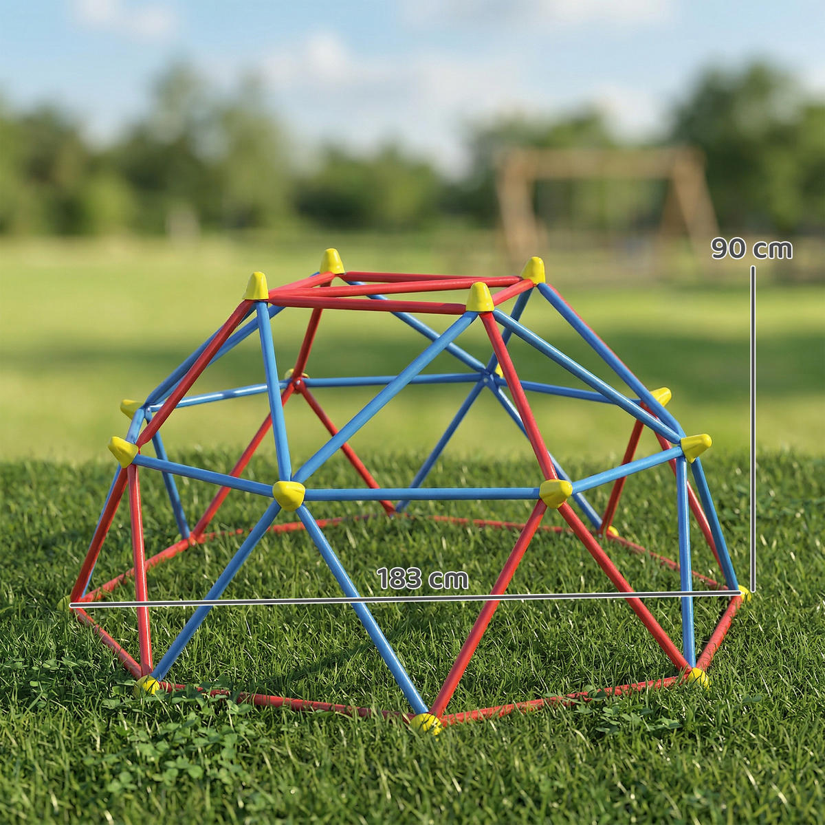 KLETTERKUGEL DE-18377 Ø 183 cm, wetterfest für 3-8 Jahre Bunt - Multicolor, Metall (183/183cm) - ComfortXL