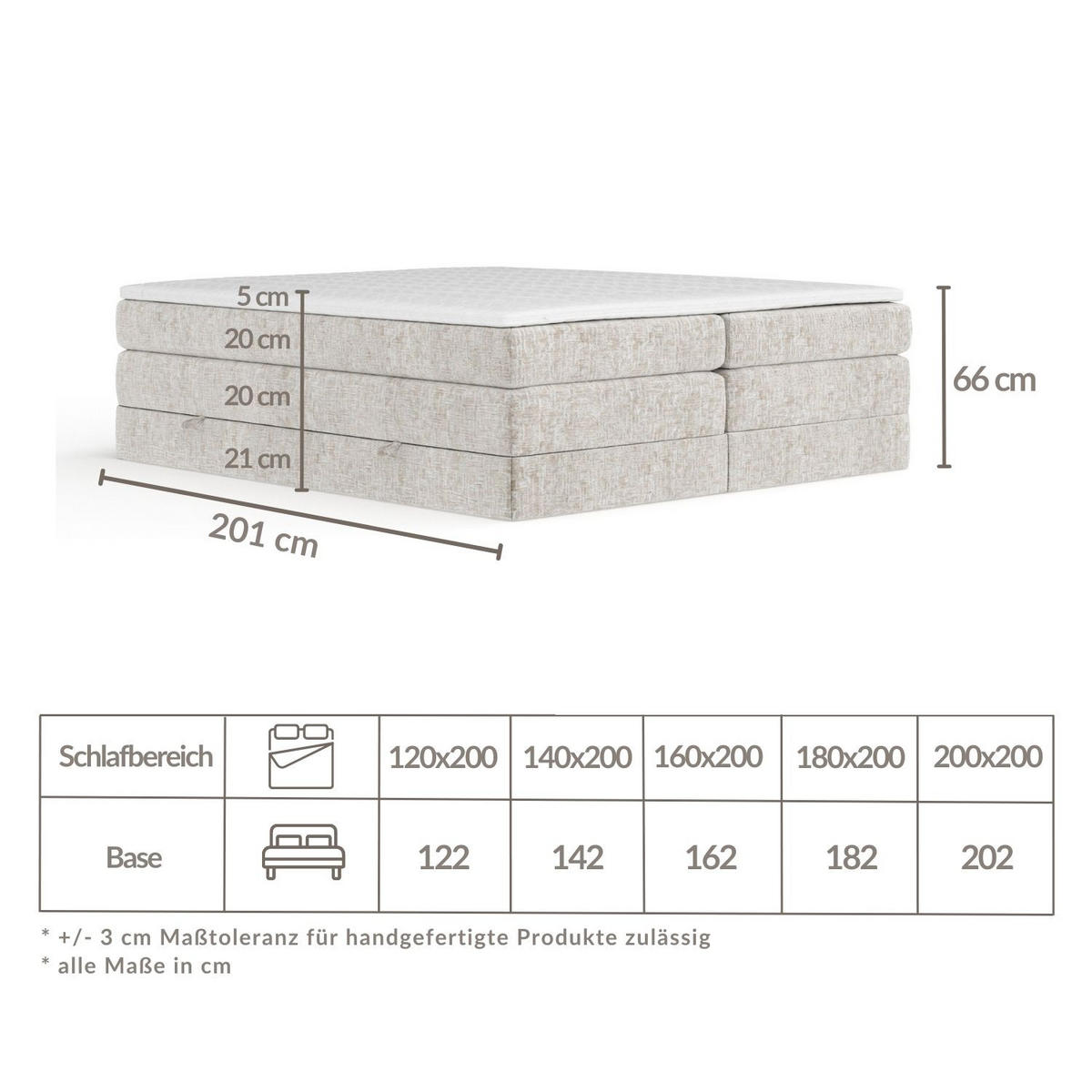 BOXSPRINGBETT Juniper Kupferfarbe 200/200 cm - Schwarz/Kupferfarben, Holz/Holzwerkstoff (200/200cm) - Maison de Reve